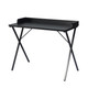 39" Black Wood and Metal X-Shape Computer Desk