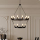 Black Chandelier Metal Ceiling Light