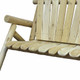 50" X 30" X 39"  Natural Wood Loveseat