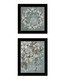 Set Of Two "Pray More And Worry Less" Black Framed Wall Art