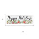 Set Of Two Merry and Bright Holiday White Framed Wall Art