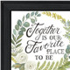 Set Of Three "Together Is Our Favorite Place to Be!" Black Framed Wall Art