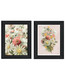 Set Of Two "Summer Wildflowers Just for You" Black Framed Wall Art