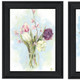 Set Of Two "Flowers from the Farm" Black Framed Wall Art