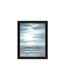 Set Of Two "The Ocean Blue - high tide at sunset." Black Framed Wall Art