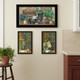 Set Of Three Antiques And Herbs Black Framed Kitchen Wall Art