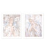 Set Of Two Prayer For Peace White Framed Wall Art