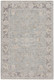4' X 6' Blue Floral Power Loom Distressed Area Rug