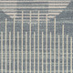 6' Blue Geometric Runner Rug