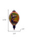 Mule Deer Hand Painted Brown And Green Glass Finial Ornament
