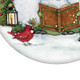 Caroling with my Gnomies Hand Painted Red Green And White Glass Ball Ornament