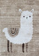 5' X 8' Brown and Beige Juvenile Animals Youthful Area Rug