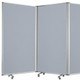 71" Gray Iron Folding Six Panel Screen Room Divider