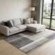8' X 11' Gray and Brown Abstract Area Rug