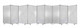 71" Clear Iron Folding Nine Panel Screen Room Divider