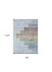 7' X 10' Beige Blue and Brown Striped Area Rug