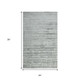 2' X 3' Silver And Gray Abstract Hand Woven Area Rug