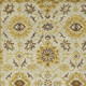 9' X 13' Gold Beige And Brown Wool Floral Medallion Hand Hooked Area Rug