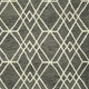 8' X 10' Dark Gray And Ivory Wool Geometric Hand Hooked Area Rug