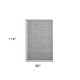 8' X 10' Gray And Ivory Wool Abstract Hand Tufted Area Rug