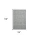 9' X 12' Gray And Ivory Wool Abstract Hand Tufted Area Rug
