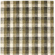 9' X 13' Charcoal Khaki And Ivory Wool Plaid Hand Tufted Area Rug