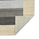 4' X 6' Ivory And Gray Wool Striped Hand Woven Area Rug