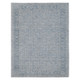 8' X 10' Gray And Dark Gray Wool Medallion Hand Woven Area Rug