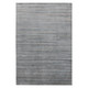 3' X 5' Gray And Blue Wool Striped Hand Woven Area Rug