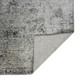 5' X 8' Gray And Black Floral Medallion Area Rug