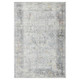 8' X 11' Gray Silver And Rust Medallion Area Rug