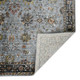 2' X 3' Black Gray And Brown Floral Medallion Area Rug