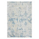 5' X 8' Ivory And Sky Blue Abstract Area Rug