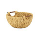 13" Natural Woven Water Hyacinth Basket