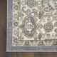 2' X 4' Blue Floral Area Rug