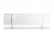 95" White Stainless Steel Solid Console Table