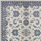 5' X 7' Ivory And Blue Floral Indoor Outdoor Area Rug