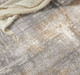 8' Gray Abstract Round Rug