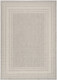 6' X 9' Gray Geometric Indoor Outdoor Area Rug