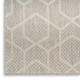 6' X 9' Gray And Ivory Geometric Indoor Outdoor Area Rug