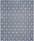 6' X 9' Blue And Ivory Geometric Indoor Outdoor Area Rug