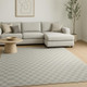 6' X 9' Gray Checkered Area Rug