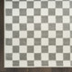 6' X 9' Ivory Checkered Area Rug