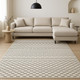 8' X 10' Ivory Geometric Area Rug