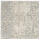 7' Gray Abstract Runner Rug