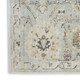 6' X 9' Green Floral Distressed Area Rug
