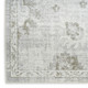 7' X 9' Ivory Floral Distressed Area Rug