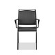 Set of Four Gray Dining Arm Chairs