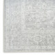 7' X 9' Gray Floral Distressed Area Rug