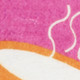 5' X 7' Pink And Blue Ice Cream and Donut Youthful Washable Area Rug